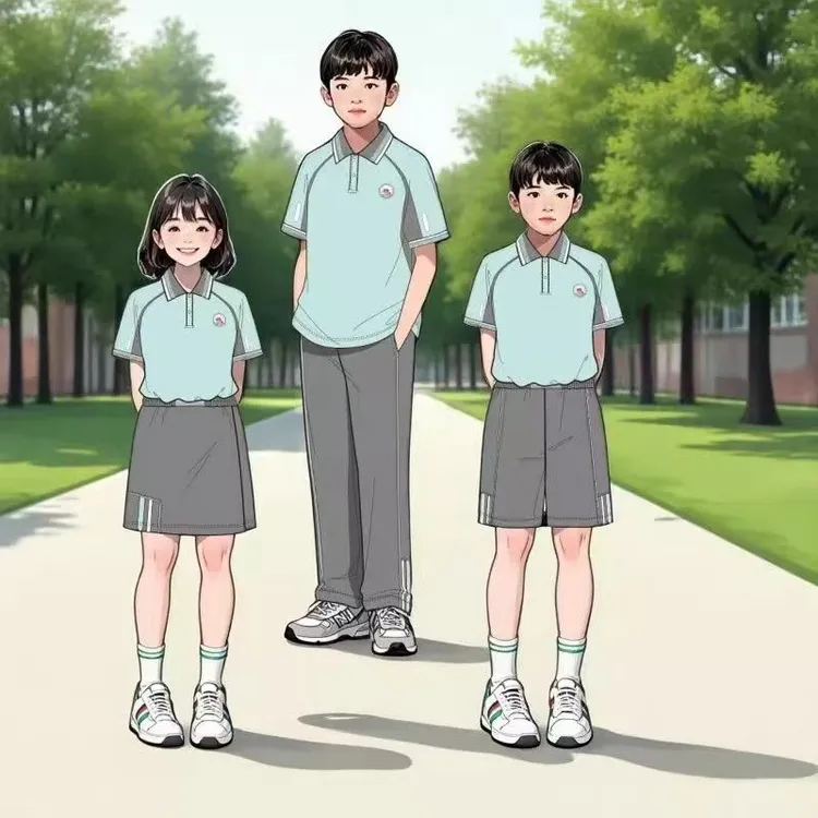 新款江西省赣州市统一校服小学初高中生夏季校服男女同款