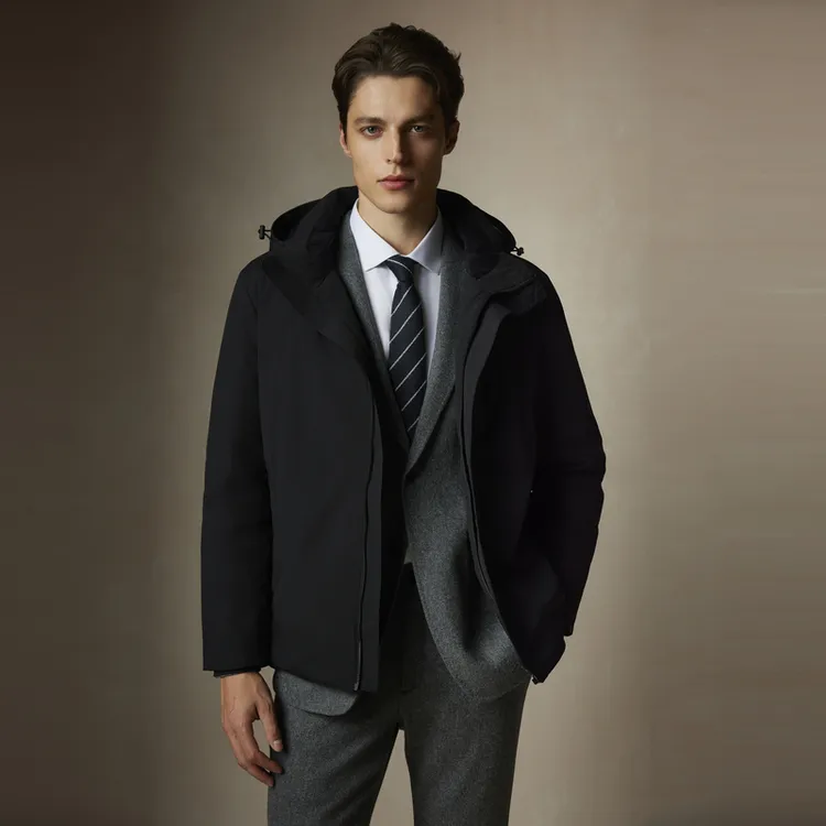 【防水90鹅绒】SCOFIELD男冬新款休闲拆卸连帽保暖羽绒服SMJDE4TK03