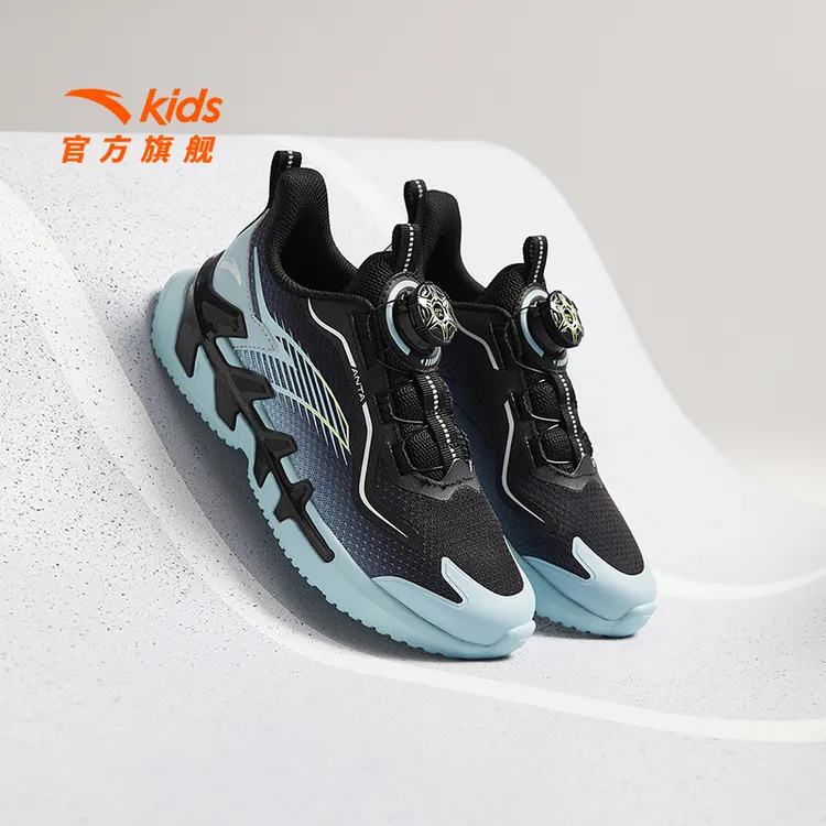 【弓速3.0】安踏儿童男童中大童跑鞋8-16岁2025秋季新款透气运动鞋