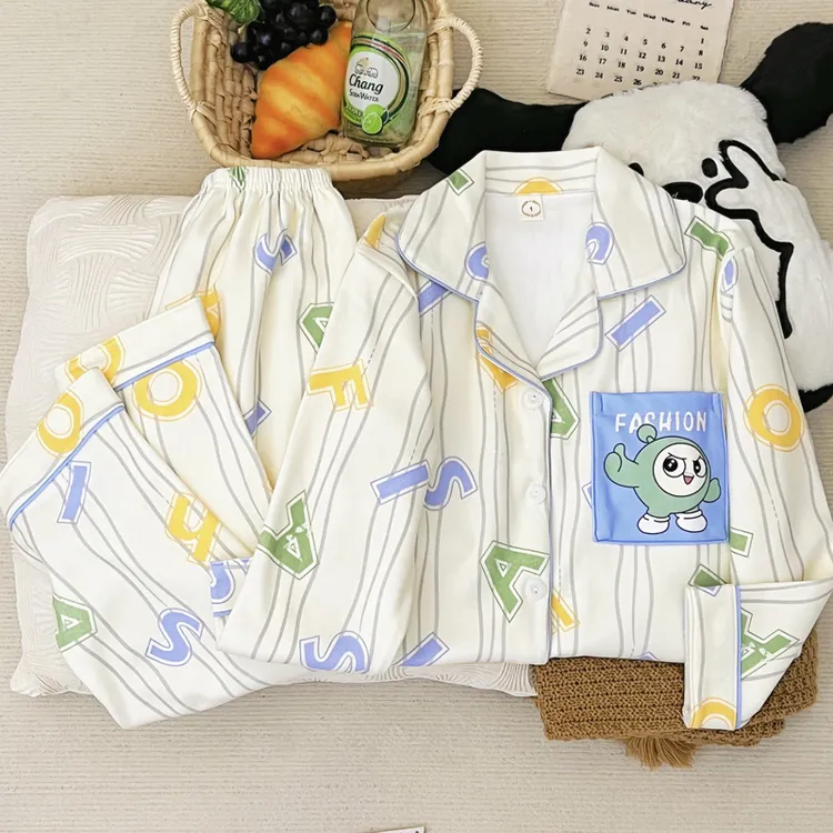 男童睡衣秋冬季长袖德绒2025新款加厚中大童小男孩冬款家居服套装