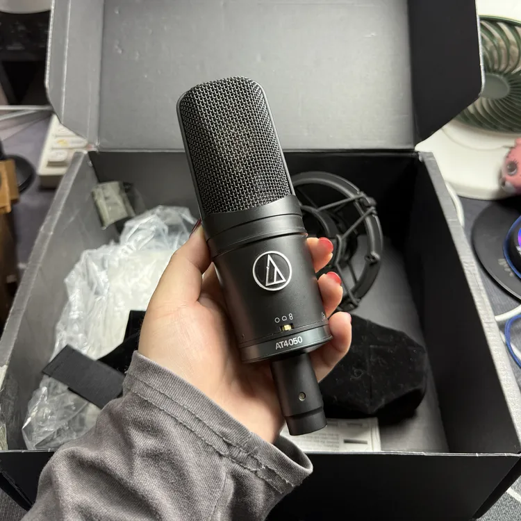 9新  铁三角4050大振膜电容麦带包装盒保证正品无质量问题