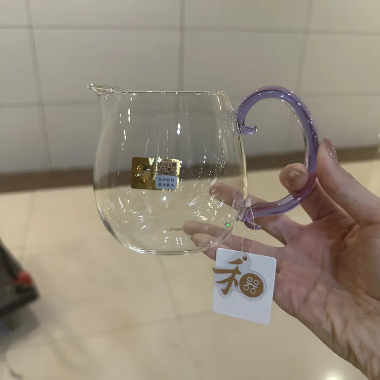 禾器晶彩锦然茶海高硼硅玻璃公道杯高档大容量分茶器家用泡茶匀杯