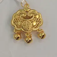 【夏夏专享】足金999饰品 福字锁包吊坠 0.99 GP