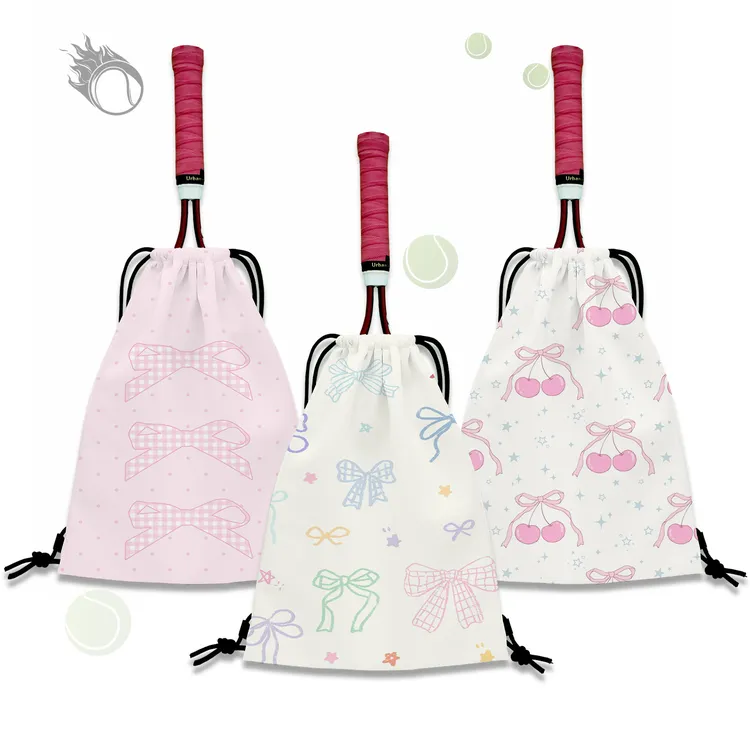 小清新网球双肩包2025新款网球包大容量抽绳网球拍收纳袋网球拍包