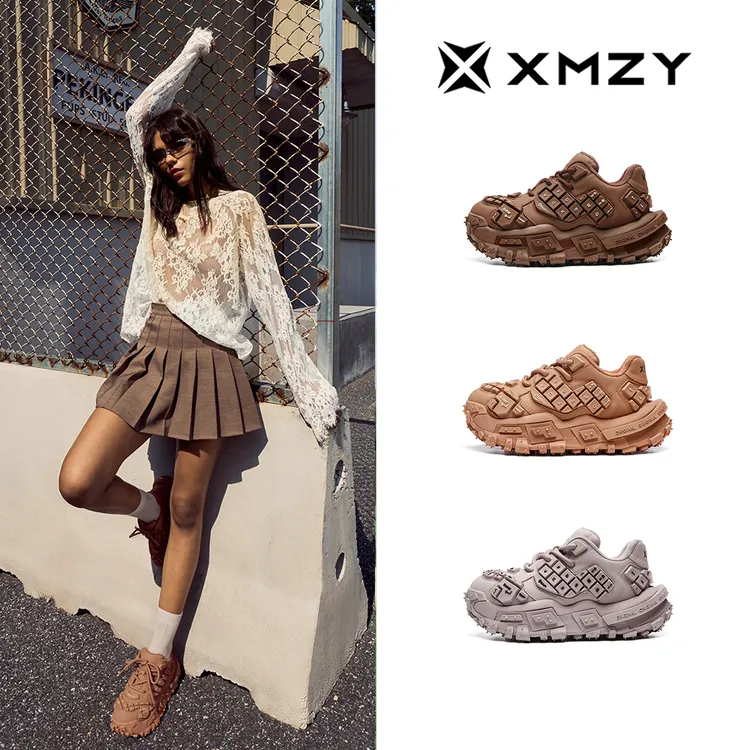 【键盘侠PRO】XMZY2025秋新款原创时尚纯色设计厚底增高老爹鞋女