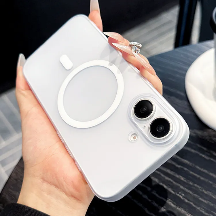 适用苹果16手机壳磁吸磨损超薄肤感15/14/13/12女款男士商务简约