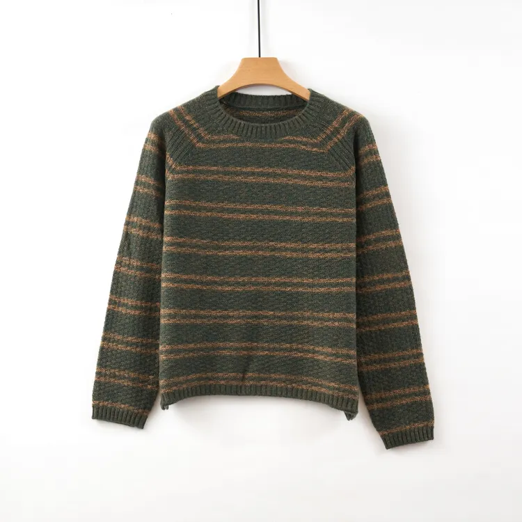 天山【100山羊绒】女士新款圆领轻奢时尚气质百搭羊绒衫-YTNL5712T