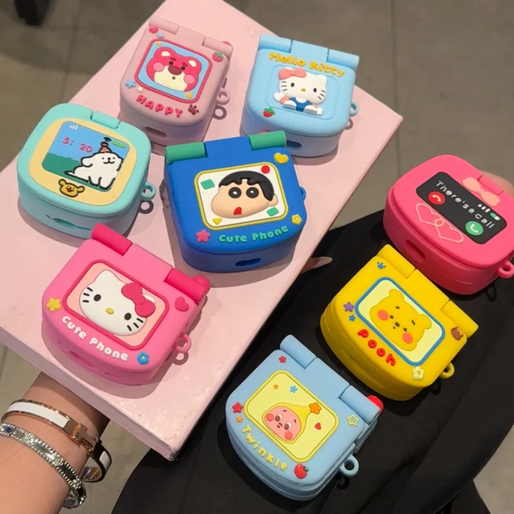 欧克里里翻盖大哥大适用苹果Airpods4耳机套华为4/5i保护套pro2/3