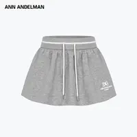 ANN ANDELMAN25秋短裙半身裙印花休闲女装显白防走光短裙纯色潮流