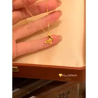 铜合金项链 金色蝴蝶项链女小众设计感M152