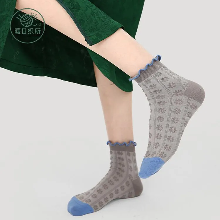 【爆款包邮】【新品包邮】文艺复兴袜子女春夏季短袜