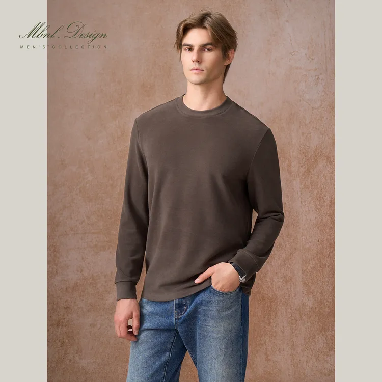 MBNL-F「ZN.Luxe」秦磊男装310g色泽饱满仿羊毛长袖LL-WSY1105