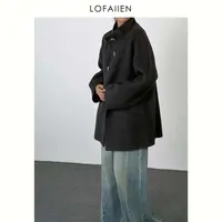 LOFAIIEN/洛梵怡 "木屿"设计款绵羊毛秋冬休闲羊毛大衣