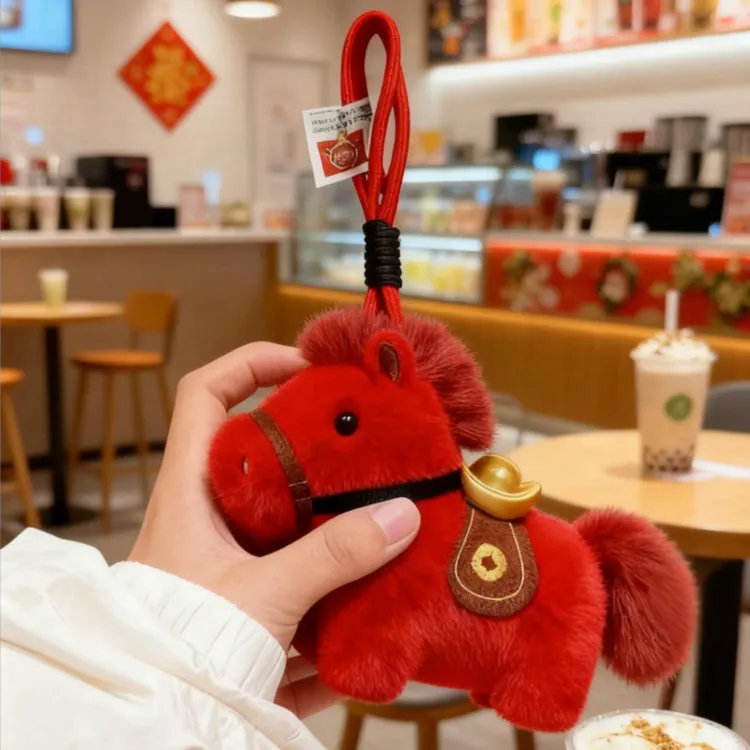 2026新款汽车后视镜挂件车载摆件装饰品马上有钱小马车挂高级感