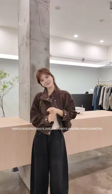 【巧克力】韩版立领机车服外套