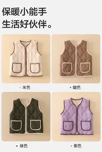 【若若美】J-7078儿童男童女童秋冬3M新雪丽科技保暖防风马甲