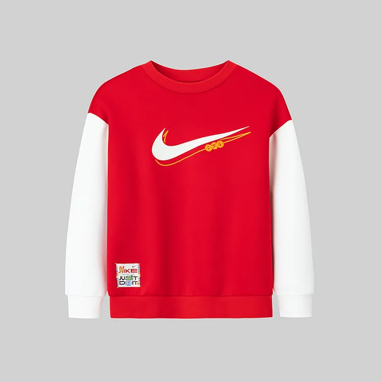 Nike耐克商场同款春秋男女童蛇年圆领套头卫衣NKG-FW-N007