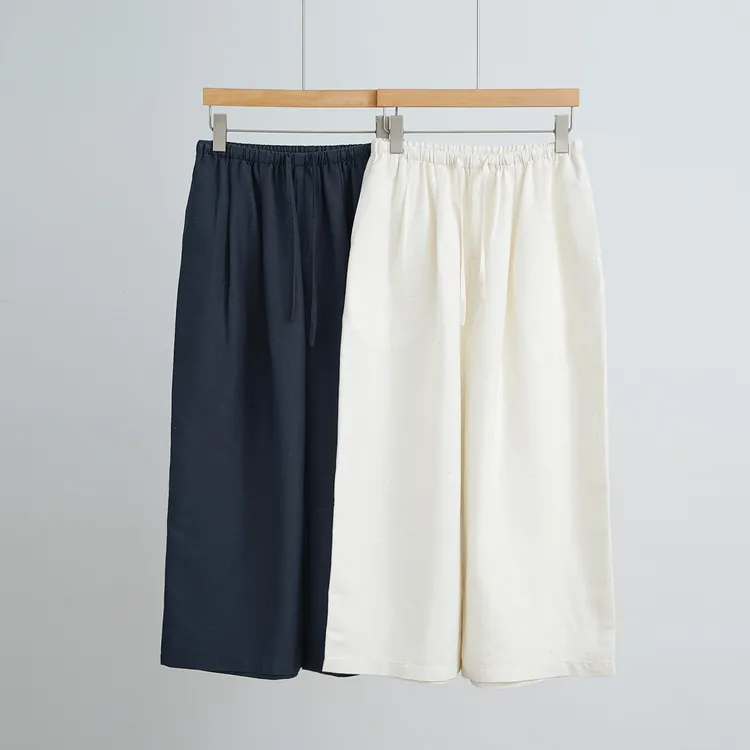 东阳手工织造33姆米100%桑蚕丝立体剪裁阔腿宽松气球裤女（251199）