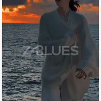 Z.blues【白月光】细幼马海毛绵羊毛V领针织开衫YZGZ216