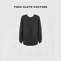 【青墨】25年新款黑色百搭简约拼接蕾丝时尚上衣 YY787