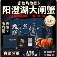 【卡券】刘掌柜精养阳澄湖大闸蟹全母蟹3.5两10只高标准活水塘养