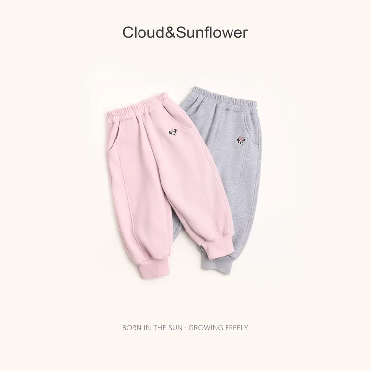 【云朵小葵】女童冬季新款洋气时尚百搭小鼠休闲束脚裤1114759