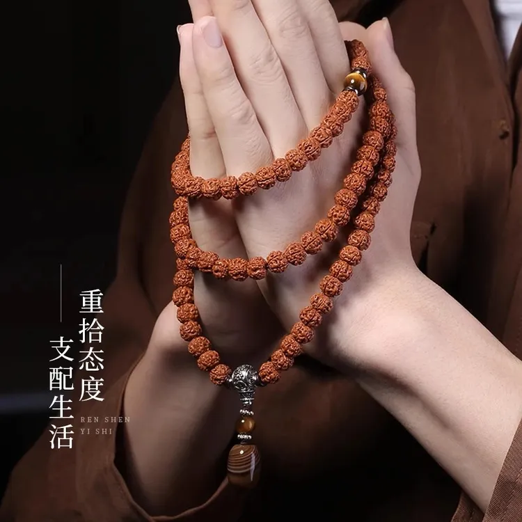 108颗小金刚菩提手串佛手男女士盘玩佛珠纯血老树王文玩特级手持