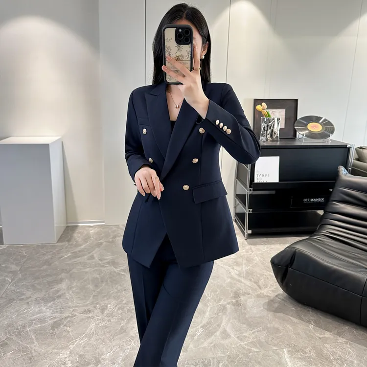 西装套装女春秋西服外套时尚洋气时髦气质干练高级感职业通勤正装
