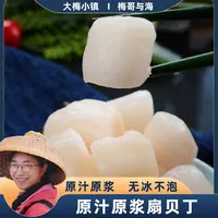 梅哥与海原汁原浆扇贝丁鲜瑶柱一包250g发5包 6080规格连云港发货