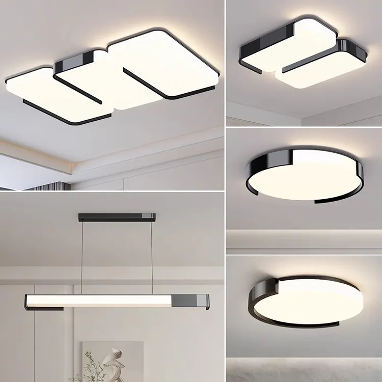 客厅灯简约现代大气创意主灯2025新款高端吸顶灯全屋中山灯具套餐