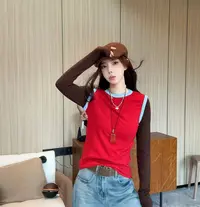【丽丽推荐】欧货撞色女神高弹 T 恤