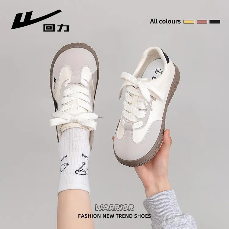 回力小白鞋女2025秋季新款轻便运动休闲鞋百搭板鞋透气软底德训鞋