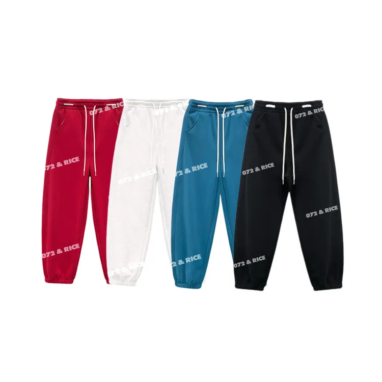 072 & RICE【马卡龙裤】100纯棉 秋冬橡筋腰加绒束脚裤 N-32NF29