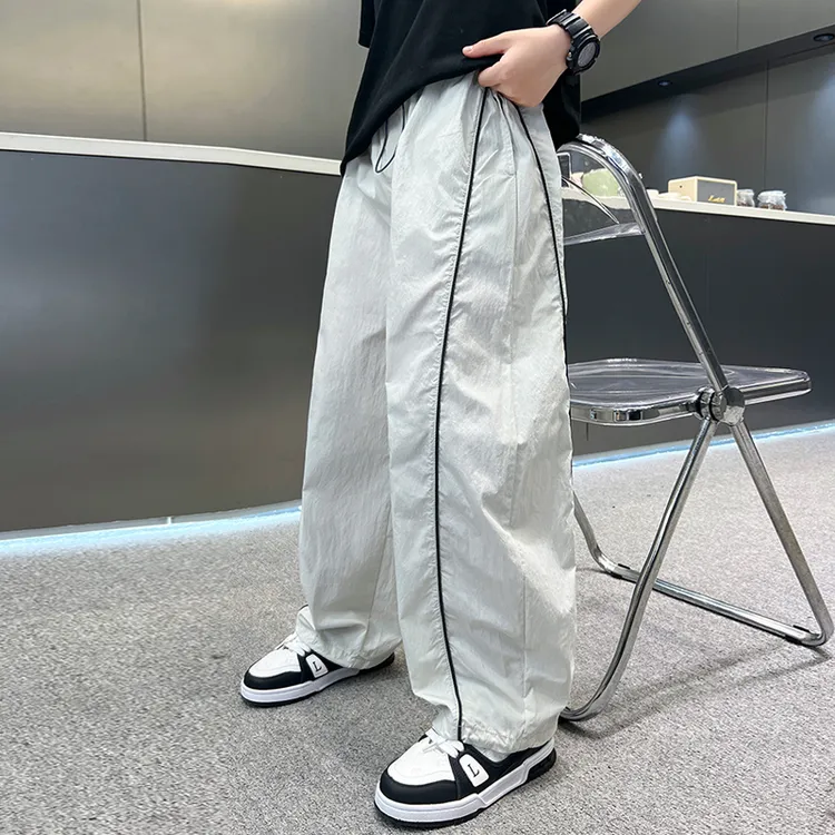 男童裤子夏装2025新款儿童夏款防蚊裤中大童男孩夏款休闲运动裤潮