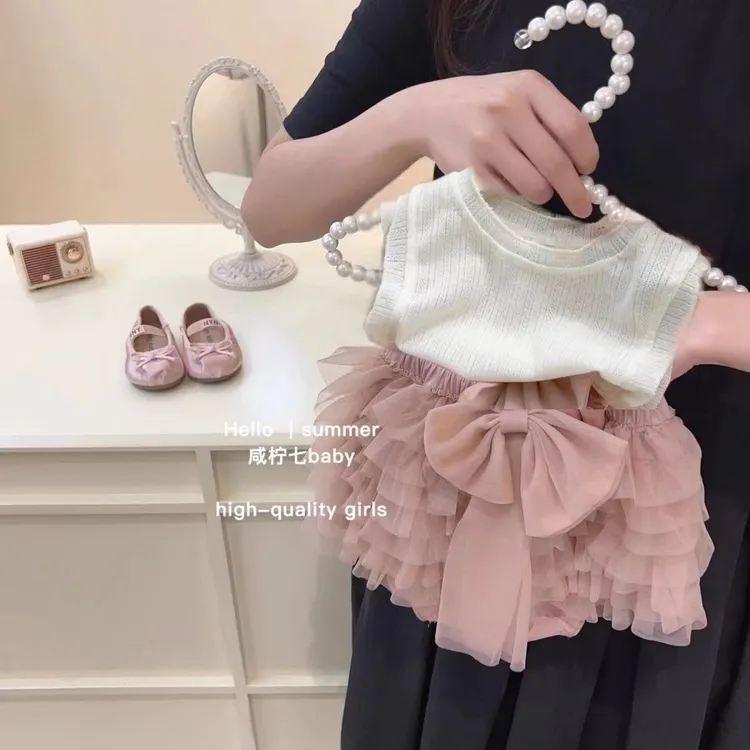 婴儿童套装礼服小女孩薄款一周岁宝宝tutu公主夏季蓬蓬半身短裙子