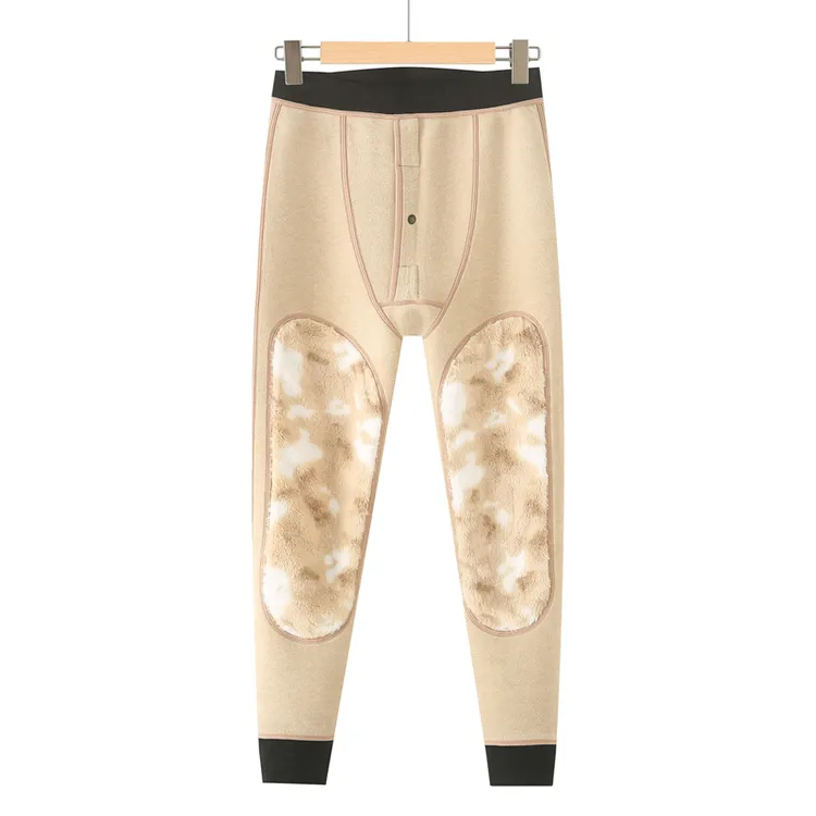 【500-700克】男士冬季保暖裤加绒加厚羊毛蚕丝打底裤内穿保暖大码