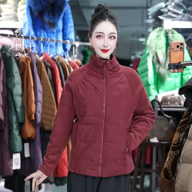 90白鸭绒运动羽绒服女秋冬季防风保暖外套轻薄冲锋衣内胆户外上衣