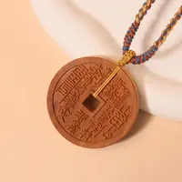 迈索尔正产区老山檀 吉语精雕挂件吊坠 直径4.5cm