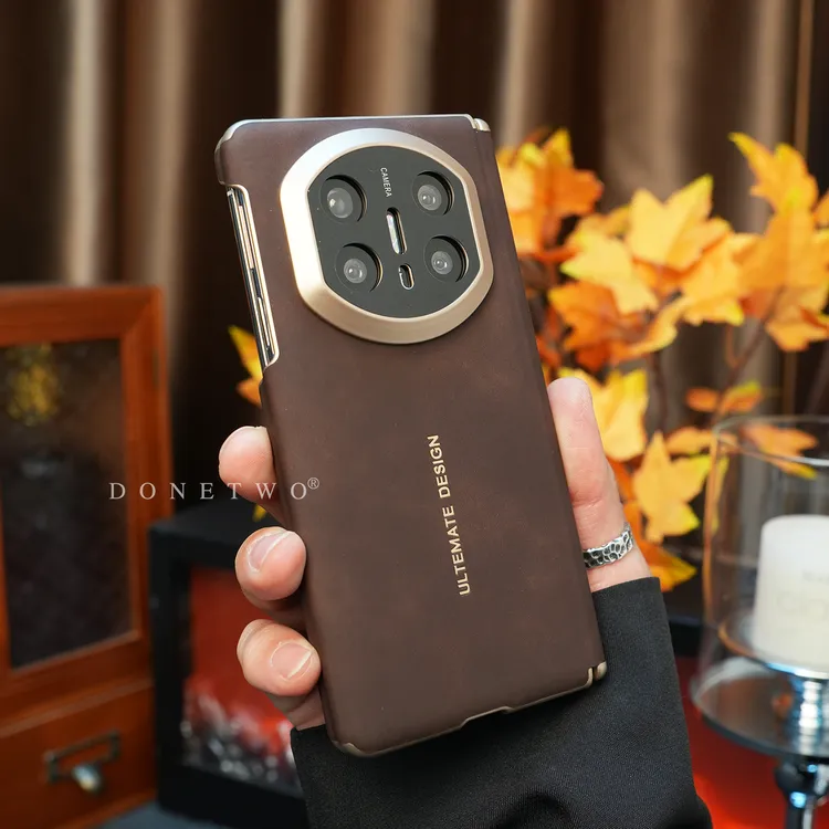 适用秒变华为mateX7手机壳羊巴皮X67双中轴皮革Matex5X3典藏版