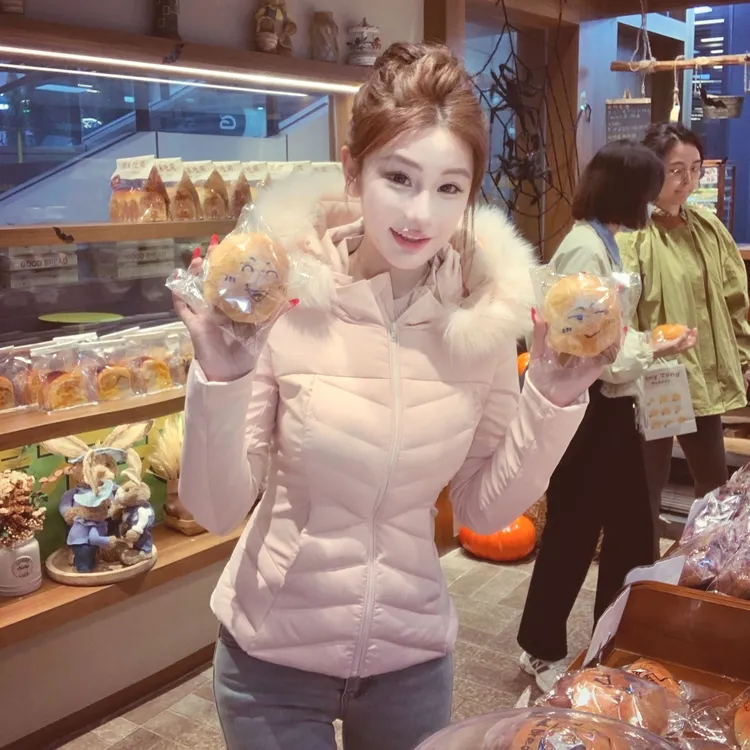 WW原创「樱雪物语」加厚保暖时尚百搭显瘦网红小众设计感羽绒服外套