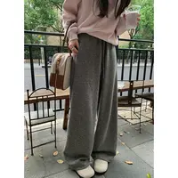 张贝贝街头漫步 350G高密棉 ROW慵懒系软糯针织香蕉裤
