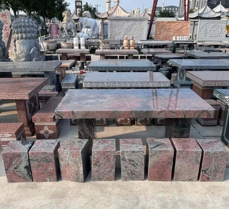 提交订单到县城或市区物流点自提天然幻彩红石桌工厂定做批发价格