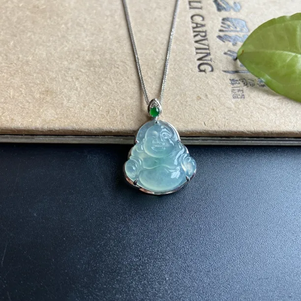 纯天然缅甸翡翠《佛公》气质轻奢时尚镶嵌