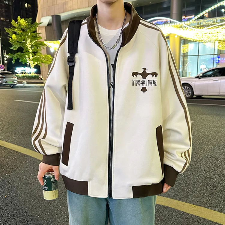 春秋款青少年棒球服外套男孩初高中学生潮流帅气大童男装宽松夹克