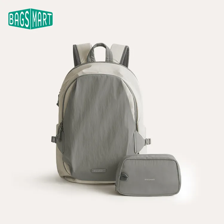 BAGSMART通勤双肩背包男士大容量运动轻行双肩包女旅行出差电脑包