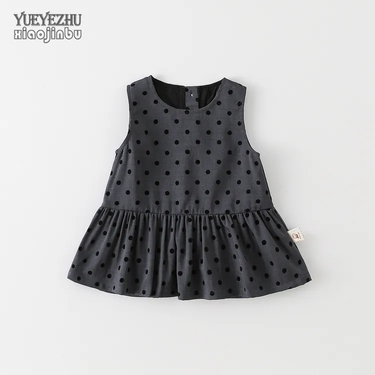 女宝宝连衣裙春秋韩版洋气小童圆点背心裙婴幼儿裙子秋装2025新款