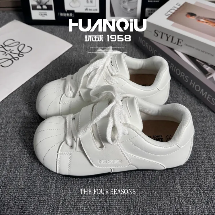 环球内增高小白鞋2025新款爆款板鞋女百搭休闲运动徳训鞋阿甘鞋女