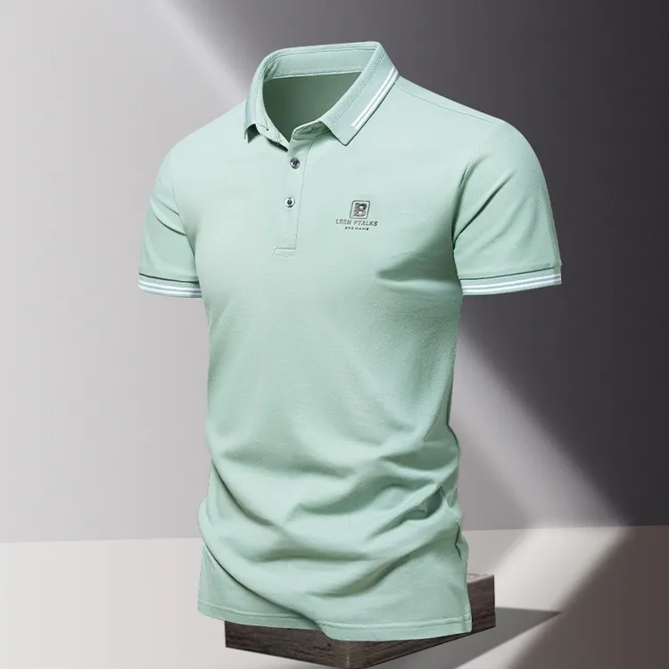休闲短袖t恤时尚简约春夏季百搭潮牌翻领Polo衫翻领
