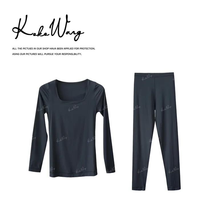 KOKO WANG秋冬新款超薄抗菌无感自发热奶皮子套装 N1685J01H01