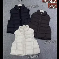 【贝希】85602针织门襟扣子羽绒马甲